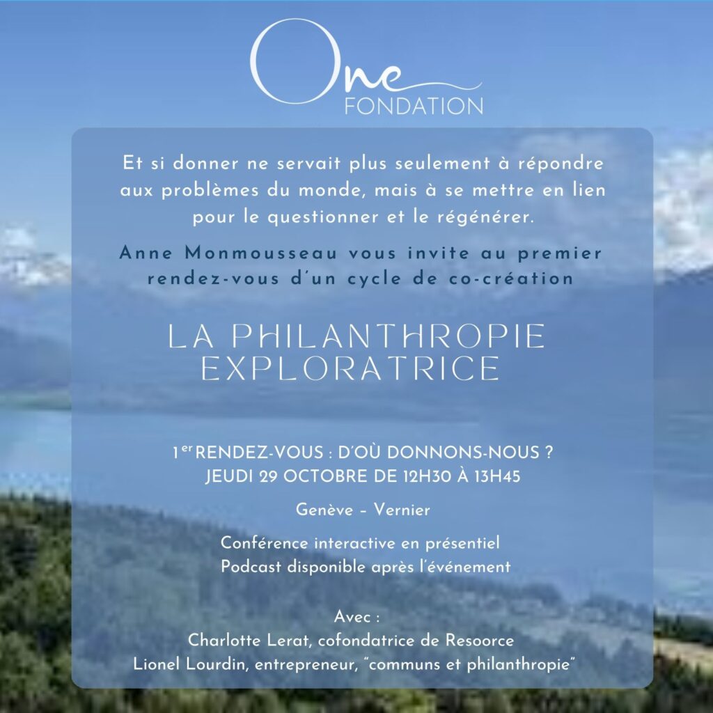 Invitation cycle Philanthropie Exploratrice - 29 octobre 2026 - page 1